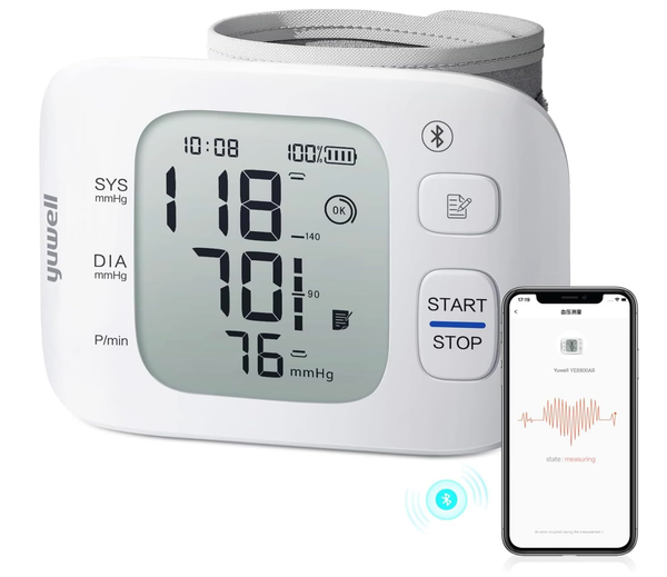 YE8800AR Rechargeable Wrist Blood Pressure Monitor