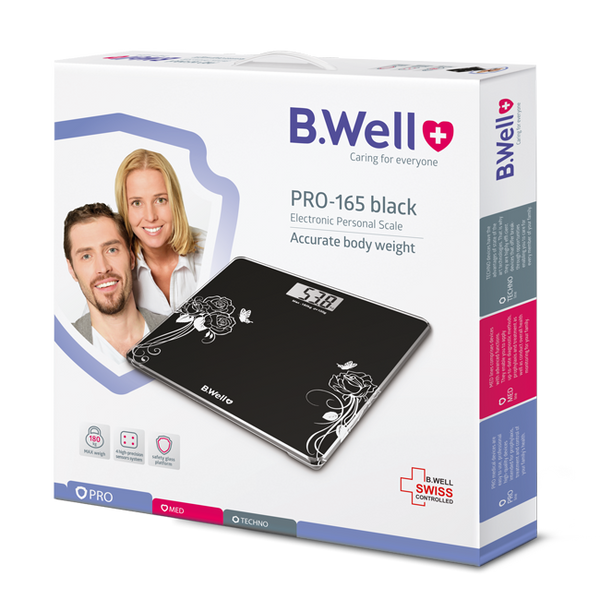 Electronic Personal Scale Pro-165 Black