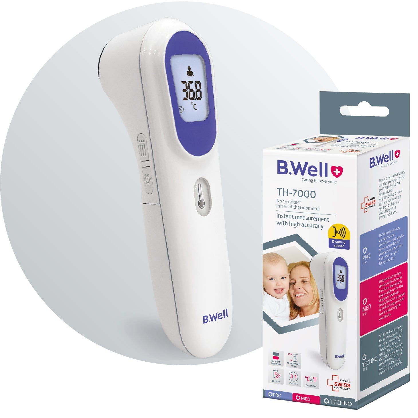 Non-contact infrared thermometer TH-7000 - MazenOnline