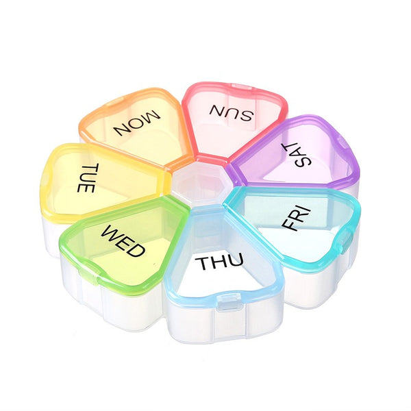 Flower Week 7 Weekly Pill Organizer