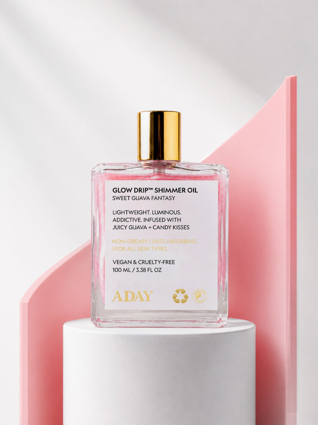 Glow Drip™ Shimmer Oil – Sweet Guava Fantasy