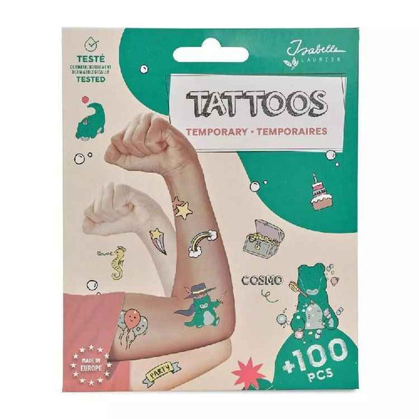 Temporary Tattoos – Cosmo the Crocodile